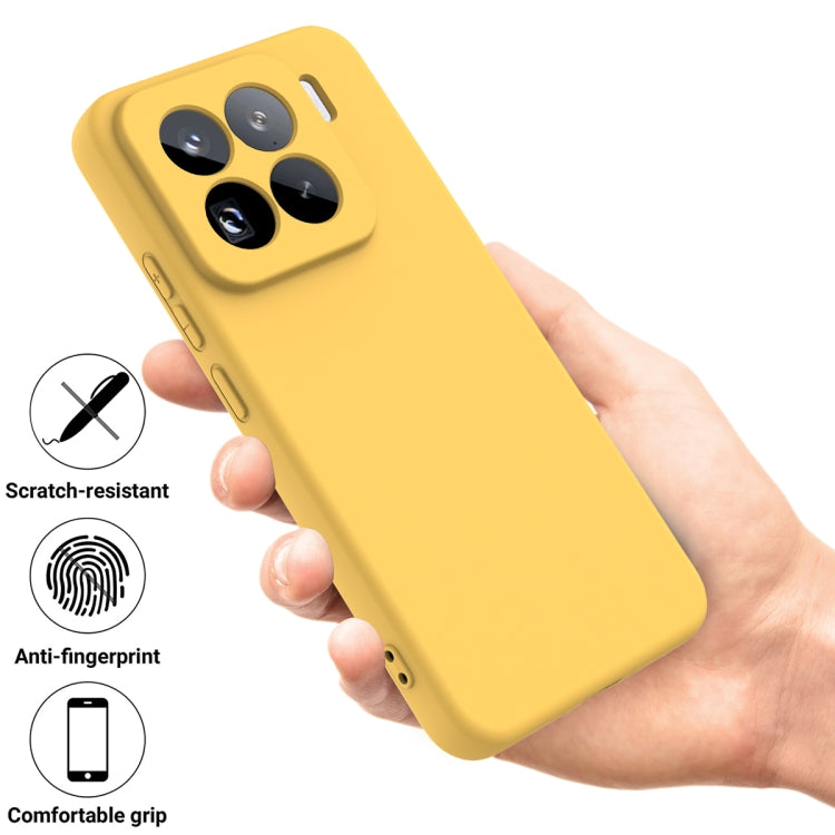 For Xiaomi 15 Pro Solid Color Liquid Silicone Dropproof Full Coverage Phone Case