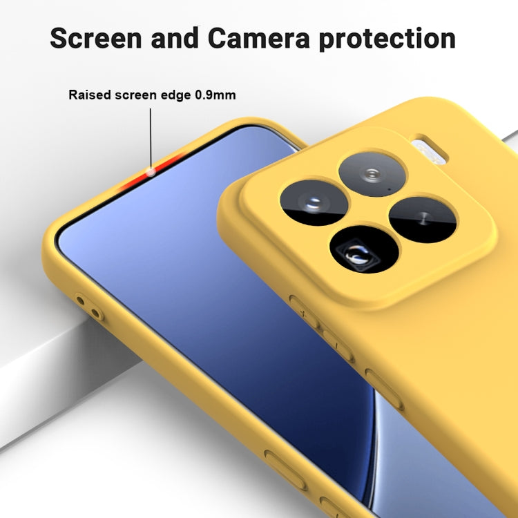 For Xiaomi 15 Pro Solid Color Liquid Silicone Dropproof Full Coverage Phone Case