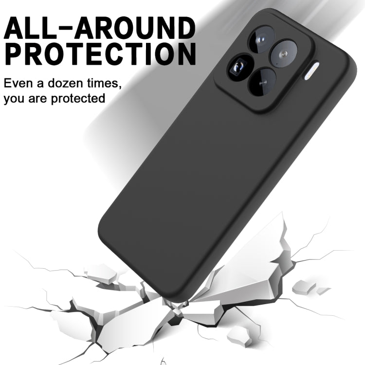 For Xiaomi 15 Pro Solid Color Liquid Silicone Dropproof Full Coverage Phone Case