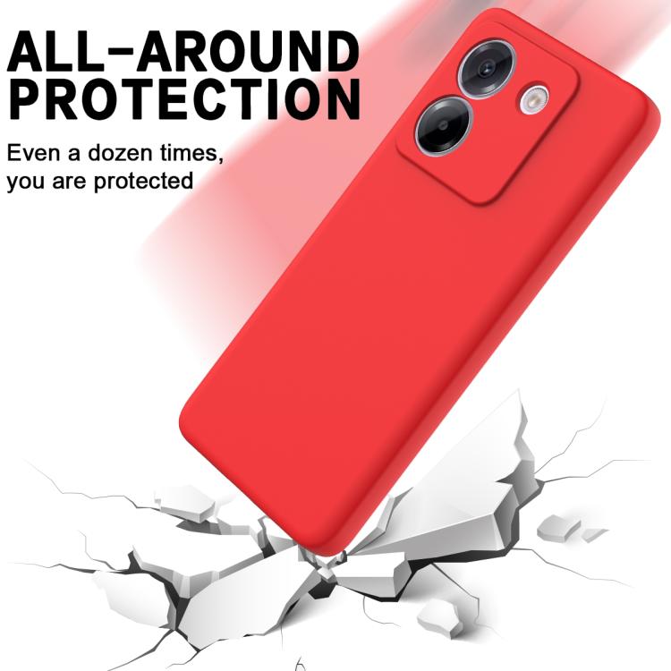For Xiaomi Poco M7 Pro 5G Solid Color Liquid Silicone Dropproof Full Coverage Phone Case