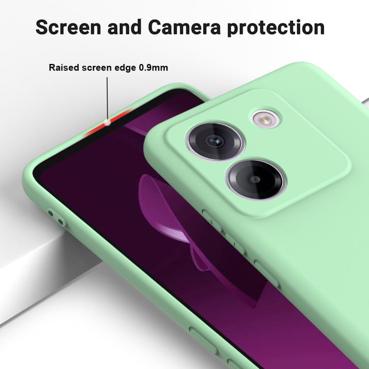 For Xiaomi Poco M7 Pro 5G Solid Color Liquid Silicone Dropproof Full Coverage Phone Case