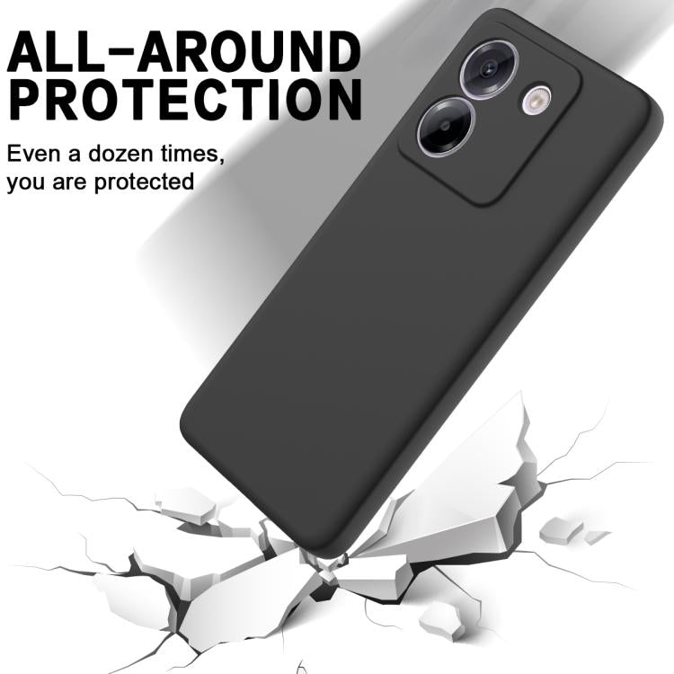 For Xiaomi Poco M7 Pro 5G Solid Color Liquid Silicone Dropproof Full Coverage Phone Case