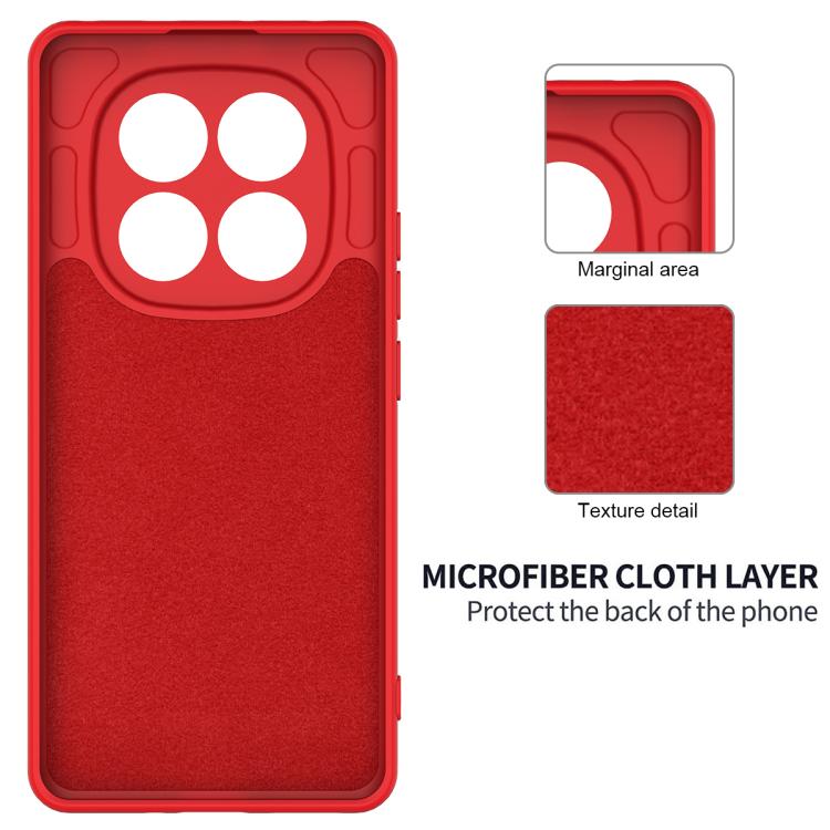 For Xiaomi Poco X7 Solid Color Liquid Silicone Dropproof Full Coverage Phone Case