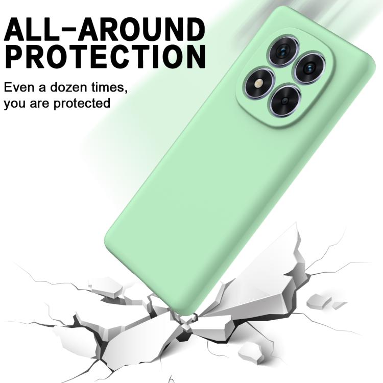 For Xiaomi Poco X7 Solid Color Liquid Silicone Dropproof Full Coverage Phone Case