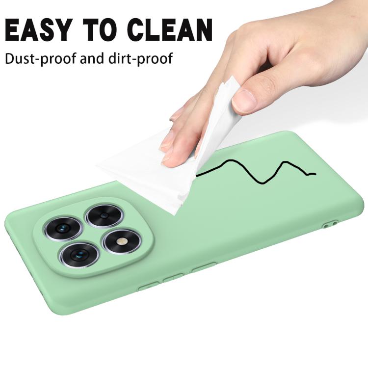 For Xiaomi Poco X7 Solid Color Liquid Silicone Dropproof Full Coverage Phone Case