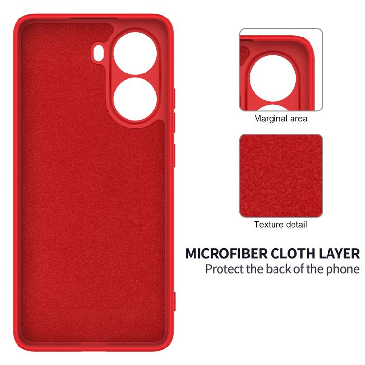For Xiaomi Poco X7 Pro Solid Color Liquid Silicone Dropproof Full Coverage Phone Case