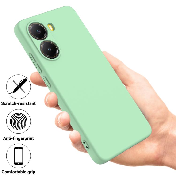 For Xiaomi Poco X7 Pro Solid Color Liquid Silicone Dropproof Full Coverage Phone Case