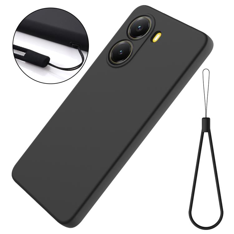 For Xiaomi Poco X7 Pro Solid Color Liquid Silicone Dropproof Full Coverage Phone Case