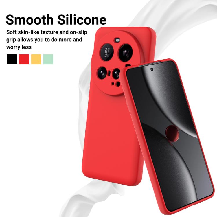 For Xiaomi 15 Ultra Solid Color Liquid Silicone Dropproof Full Coverage Phone Case