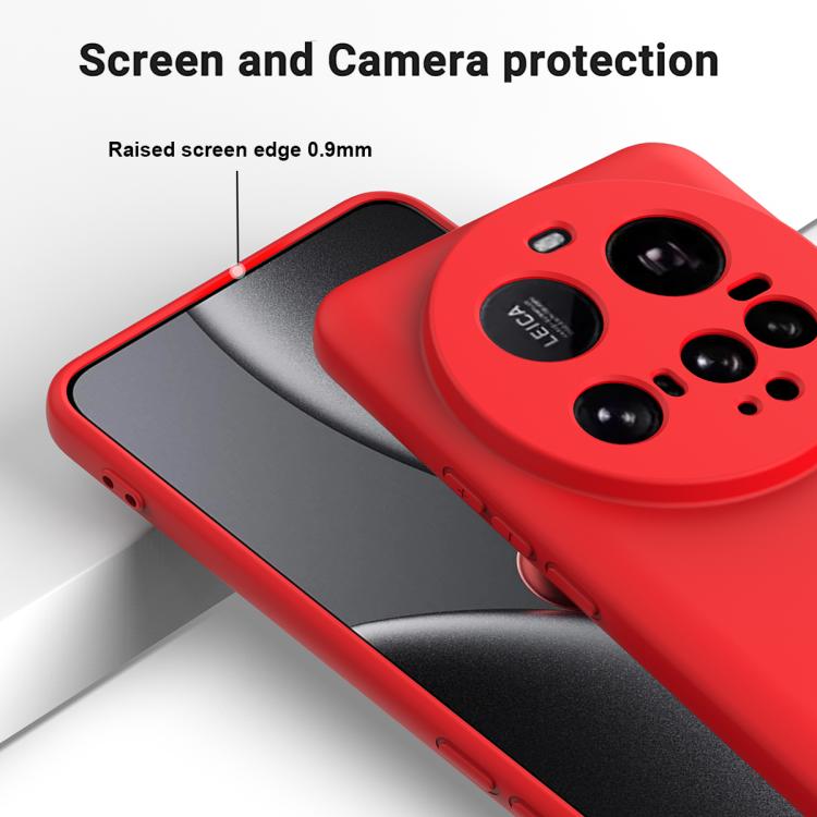 For Xiaomi 15 Ultra Solid Color Liquid Silicone Dropproof Full Coverage Phone Case