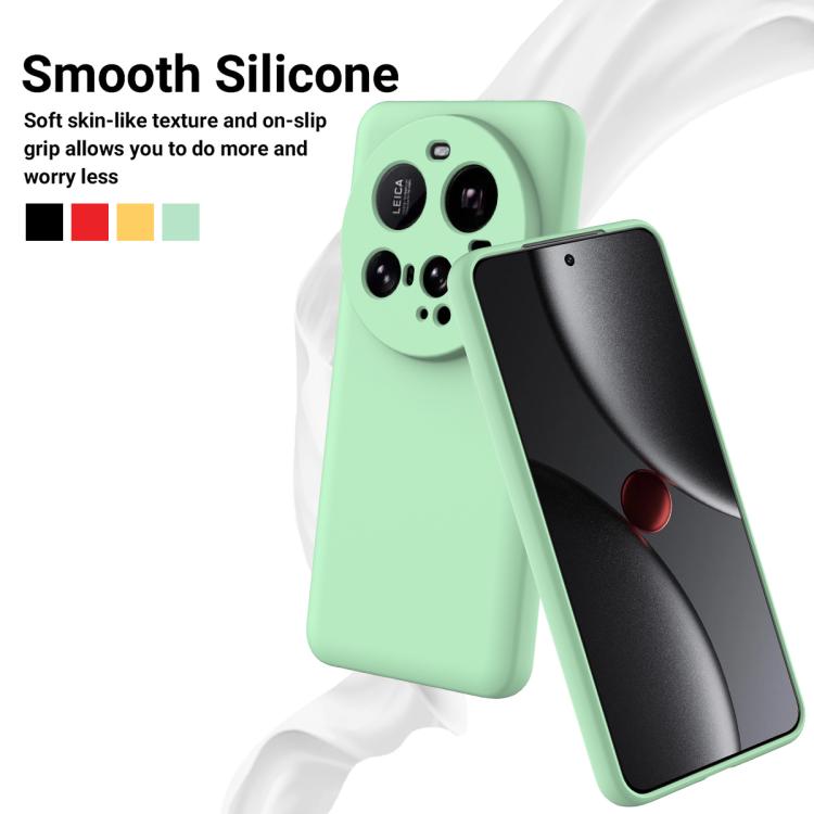 For Xiaomi 15 Ultra Solid Color Liquid Silicone Dropproof Full Coverage Phone Case