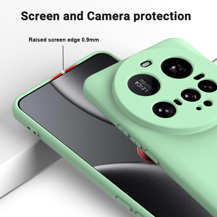 For Xiaomi 15 Ultra Solid Color Liquid Silicone Dropproof Full Coverage Phone Case