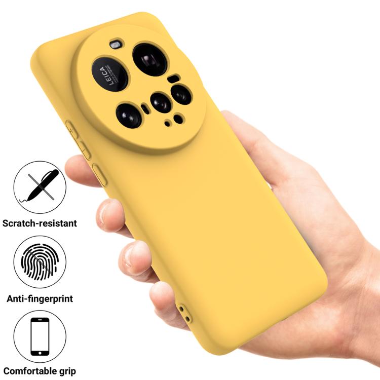 For Xiaomi 15 Ultra Solid Color Liquid Silicone Dropproof Full Coverage Phone Case