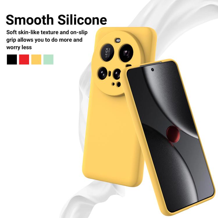 For Xiaomi 15 Ultra Solid Color Liquid Silicone Dropproof Full Coverage Phone Case