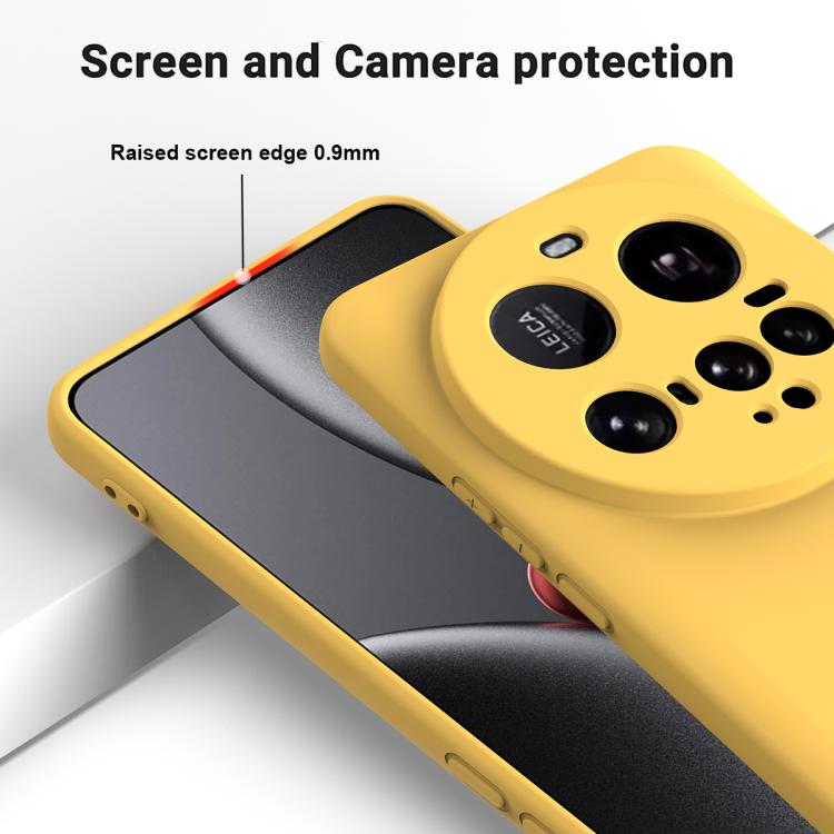 For Xiaomi 15 Ultra Solid Color Liquid Silicone Dropproof Full Coverage Phone Case