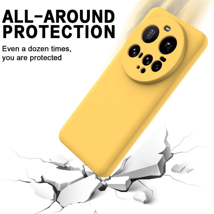 For Xiaomi 15 Ultra Solid Color Liquid Silicone Dropproof Full Coverage Phone Case