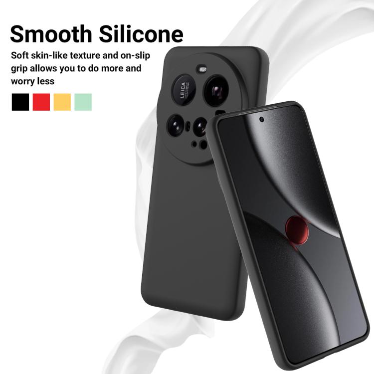 For Xiaomi 15 Ultra Solid Color Liquid Silicone Dropproof Full Coverage Phone Case