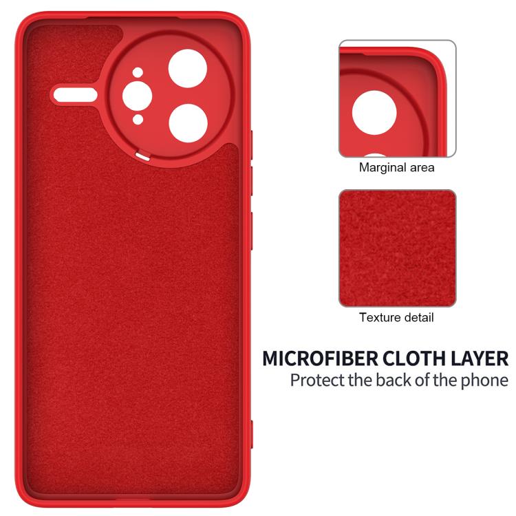 For Xiaomi Poco F7 Ultra Solid Color Liquid Silicone Dropproof Full Coverage Phone Case