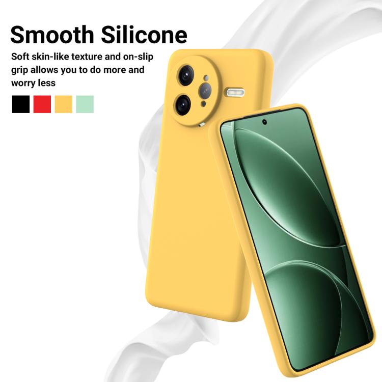 For Xiaomi Poco F7 Ultra Solid Color Liquid Silicone Dropproof Full Coverage Phone Case