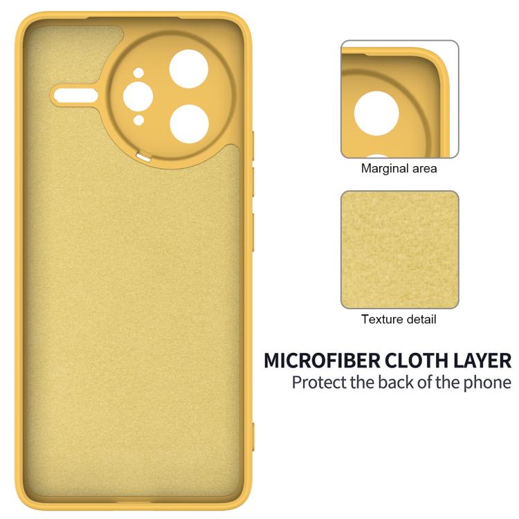 For Xiaomi Poco F7 Ultra Solid Color Liquid Silicone Dropproof Full Coverage Phone Case