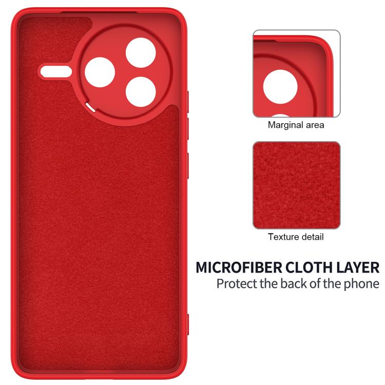 For Xiaomi Poco F7 Pro Solid Color Liquid Silicone Dropproof Full Coverage Phone Case