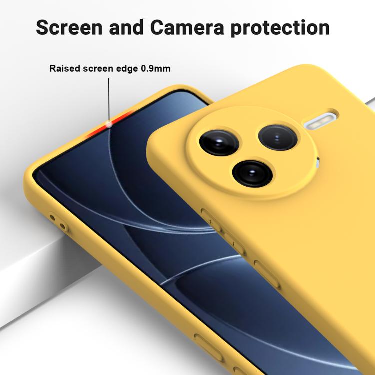 For Xiaomi Poco F7 Pro Solid Color Liquid Silicone Dropproof Full Coverage Phone Case