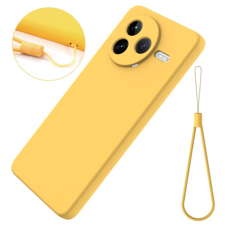 For Xiaomi Poco F7 Pro Solid Color Liquid Silicone Dropproof Full Coverage Phone Case