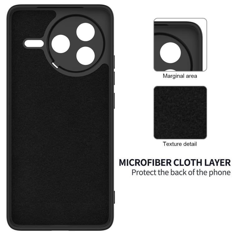 For Xiaomi Poco F7 Pro Solid Color Liquid Silicone Dropproof Full Coverage Phone Case