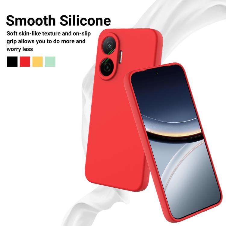 For Xiaomi Poco F7 / Redmi Turbo 4 Pro Solid Color Liquid Silicone Dropproof Full Coverage Phone Case