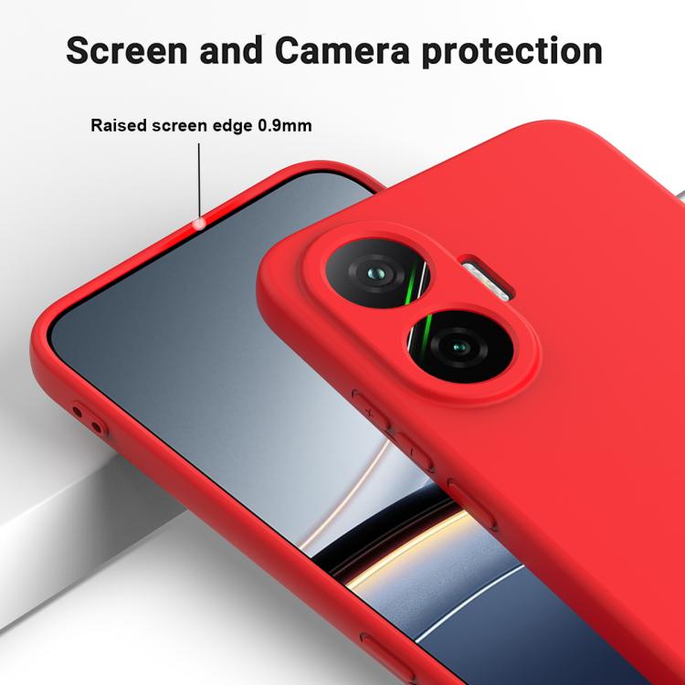 For Xiaomi Poco F7 / Redmi Turbo 4 Pro Solid Color Liquid Silicone Dropproof Full Coverage Phone Case