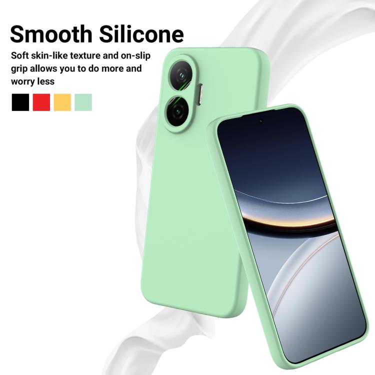 For Xiaomi Poco F7 / Redmi Turbo 4 Pro Solid Color Liquid Silicone Dropproof Full Coverage Phone Case