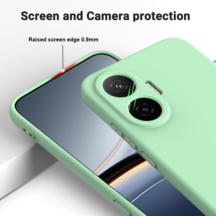 For Xiaomi Poco F7 / Redmi Turbo 4 Pro Solid Color Liquid Silicone Dropproof Full Coverage Phone Case