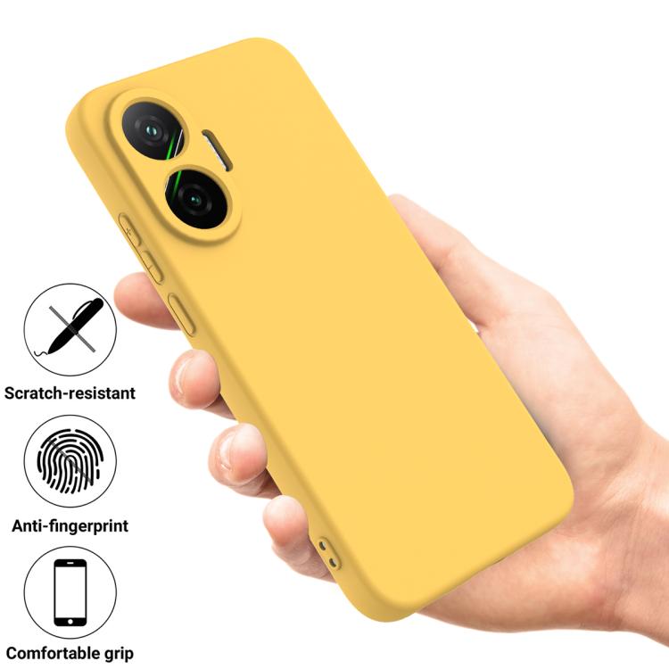 For Xiaomi Poco F7 / Redmi Turbo 4 Pro Solid Color Liquid Silicone Dropproof Full Coverage Phone Case