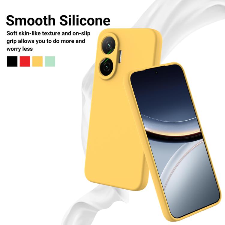 For Xiaomi Poco F7 / Redmi Turbo 4 Pro Solid Color Liquid Silicone Dropproof Full Coverage Phone Case