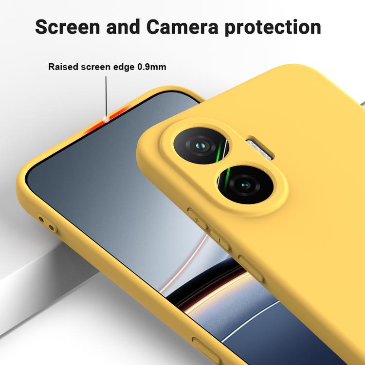 For Xiaomi Poco F7 / Redmi Turbo 4 Pro Solid Color Liquid Silicone Dropproof Full Coverage Phone Case