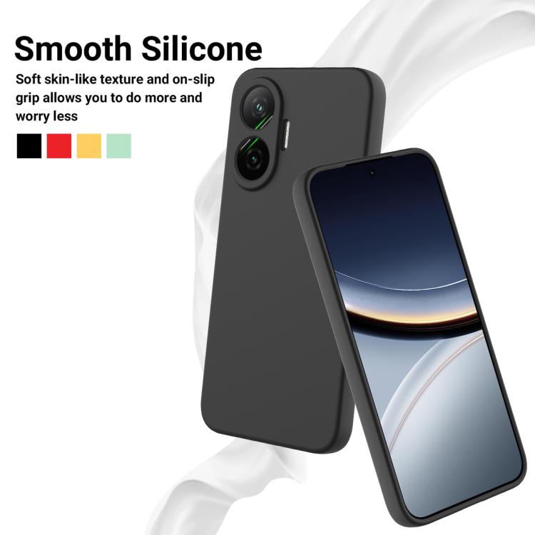For Xiaomi Poco F7 / Redmi Turbo 4 Pro Solid Color Liquid Silicone Dropproof Full Coverage Phone Case