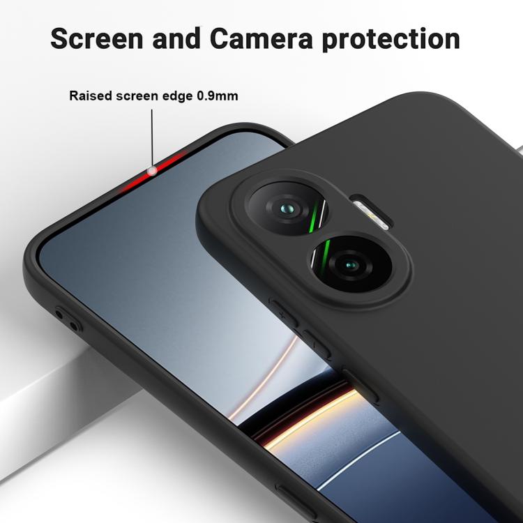 For Xiaomi Poco F7 / Redmi Turbo 4 Pro Solid Color Liquid Silicone Dropproof Full Coverage Phone Case
