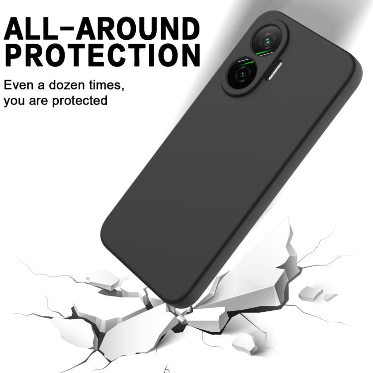 For Xiaomi Poco F7 / Redmi Turbo 4 Pro Solid Color Liquid Silicone Dropproof Full Coverage Phone Case