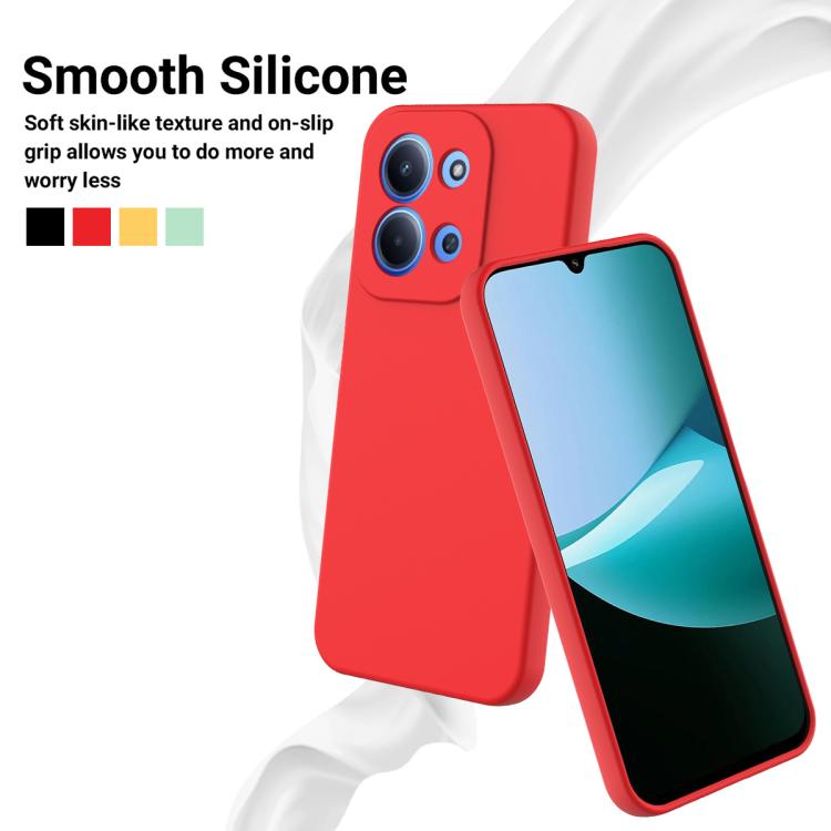 For Xiaomi Poco C85 4G Solid Color Liquid Silicone Dropproof Full Coverage Phone Case