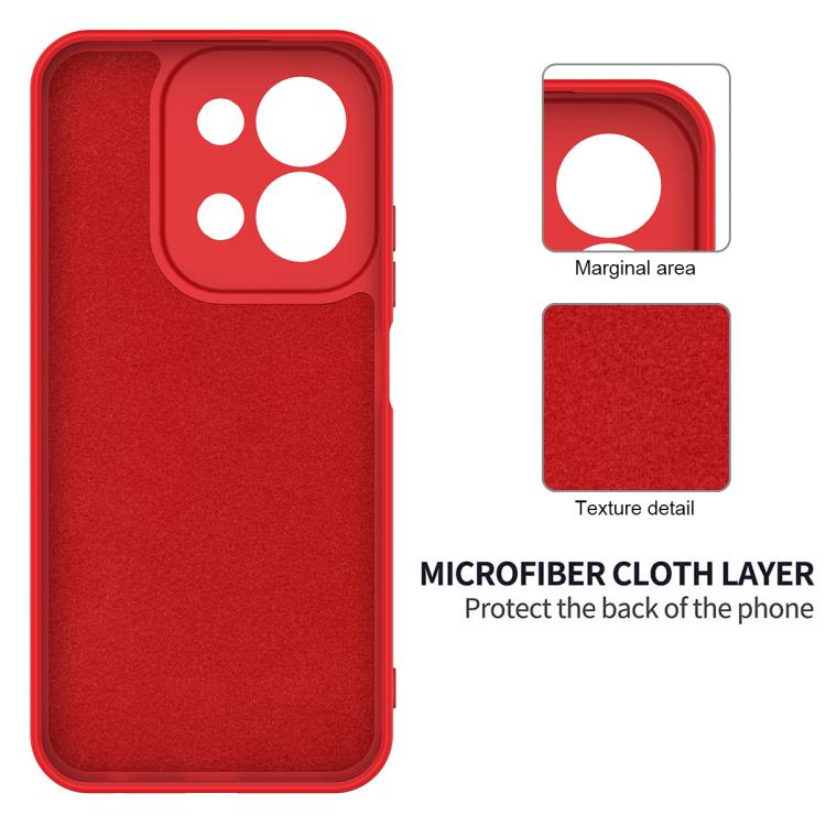 For Xiaomi Poco C85 4G Solid Color Liquid Silicone Dropproof Full Coverage Phone Case