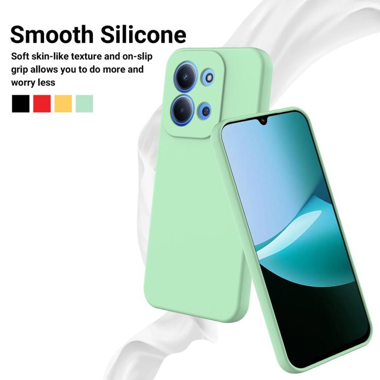 For Xiaomi Poco C85 4G Solid Color Liquid Silicone Dropproof Full Coverage Phone Case