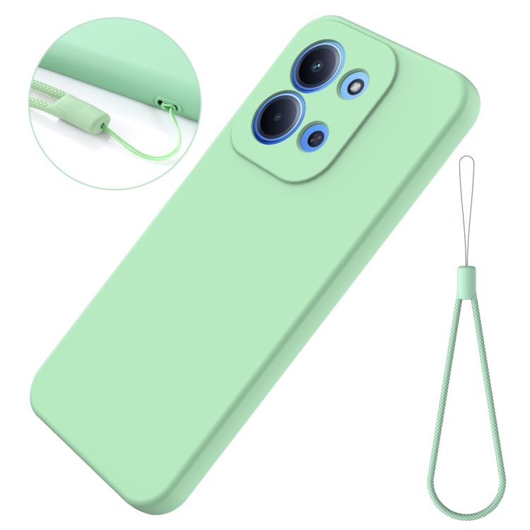 For Xiaomi Poco C85 4G Solid Color Liquid Silicone Dropproof Full Coverage Phone Case