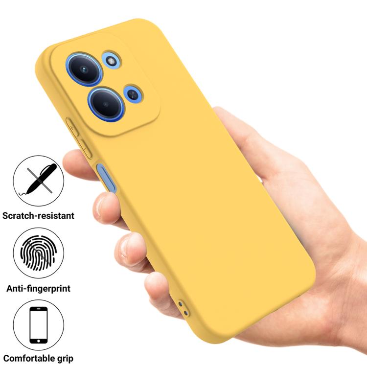 For Xiaomi Poco C85 4G Solid Color Liquid Silicone Dropproof Full Coverage Phone Case
