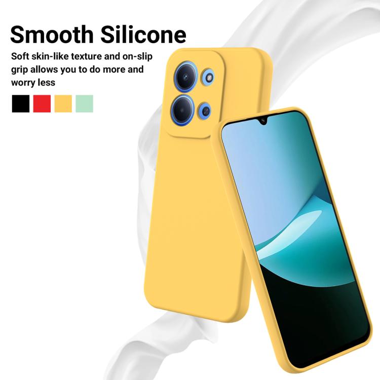 For Xiaomi Poco C85 4G Solid Color Liquid Silicone Dropproof Full Coverage Phone Case