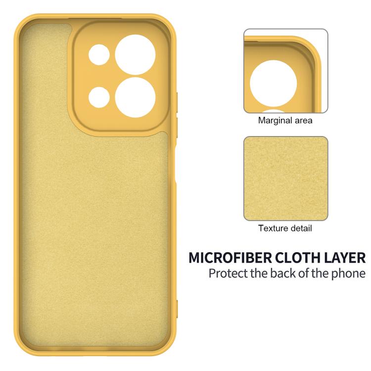 For Xiaomi Poco C85 4G Solid Color Liquid Silicone Dropproof Full Coverage Phone Case