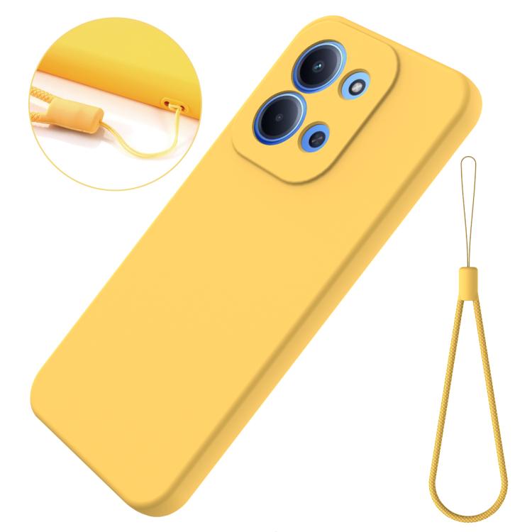 For Xiaomi Poco C85 4G Solid Color Liquid Silicone Dropproof Full Coverage Phone Case