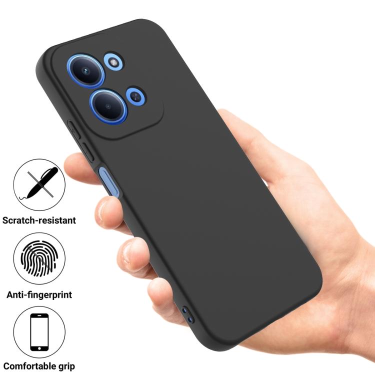 For Xiaomi Poco C85 4G Solid Color Liquid Silicone Dropproof Full Coverage Phone Case