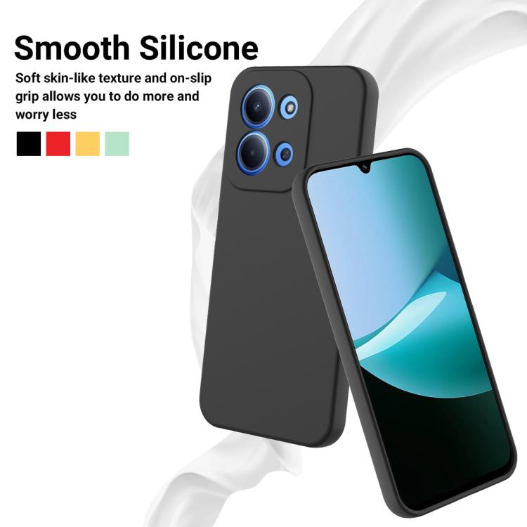 For Xiaomi Poco C85 4G Solid Color Liquid Silicone Dropproof Full Coverage Phone Case