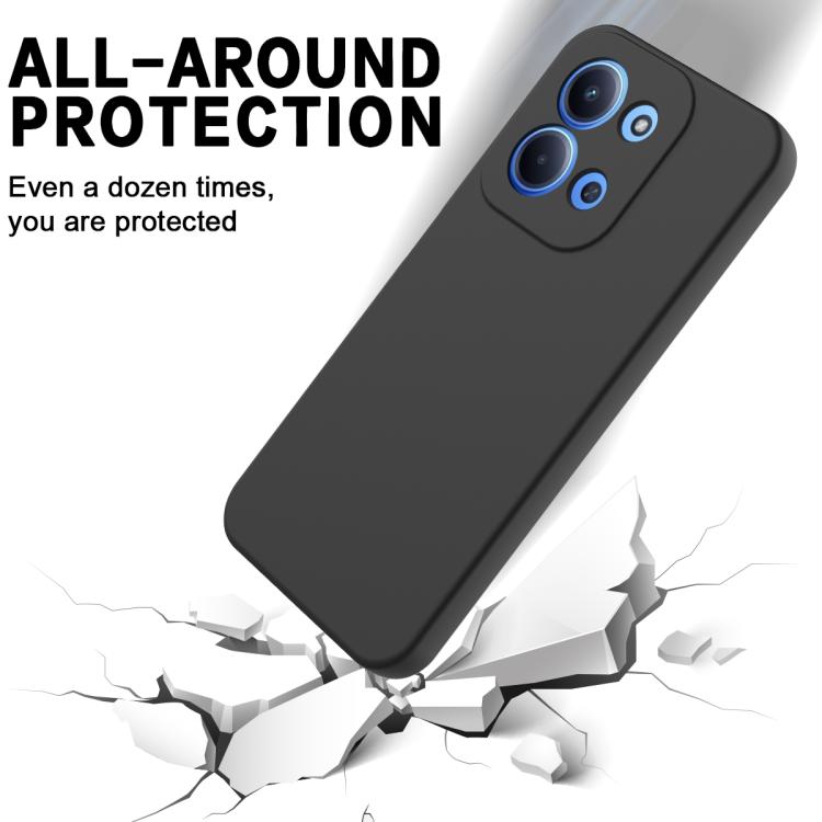 For Xiaomi Poco C85 4G Solid Color Liquid Silicone Dropproof Full Coverage Phone Case