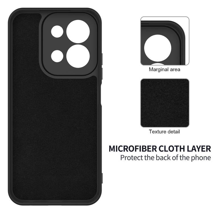 For Xiaomi Poco C85 4G Solid Color Liquid Silicone Dropproof Full Coverage Phone Case